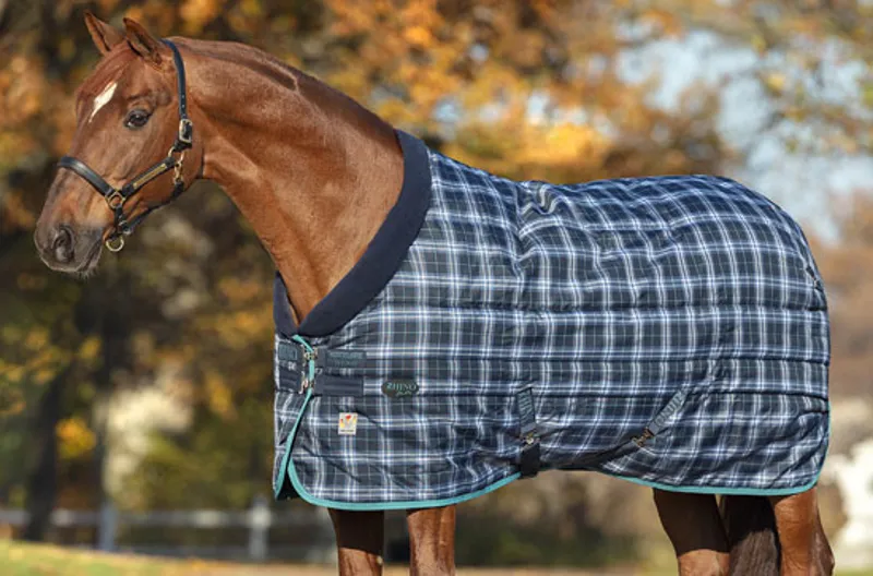 Horseware Rhino Original Stable Heavy Navy Check/Indigo